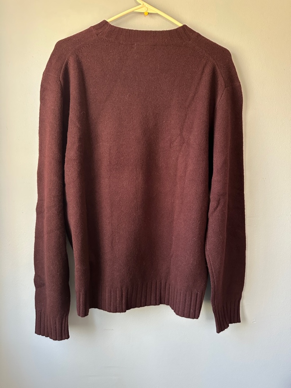 Madewell NWT men's Crewneck Sweater in Deep Burgundy size large - Picture 10 of 10